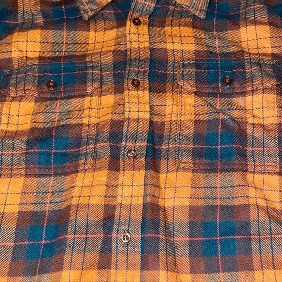 New! The North Face Men's Arroyo Flannel Shirt Size XL Orange Plaid Pattern NWT - Picture 2 of 8